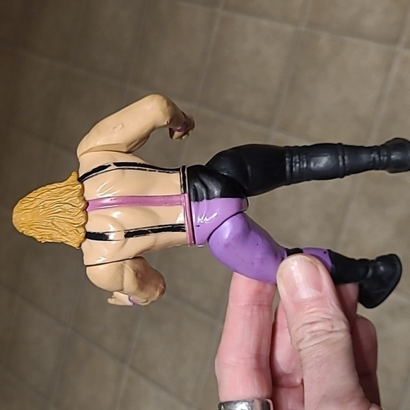 Retro 1998 Jakks Pacific  WWF Bone Crunchers Double J Jeff Jarrett action figure - Picture 2 of 4